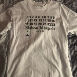 Maison Margiela White Pixel Graphic T- Shirt